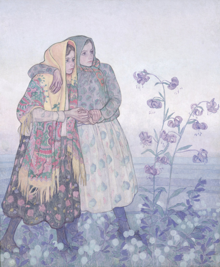 Detail of Procession of Polish Highland Women, c.1910 by Jan Rembowski