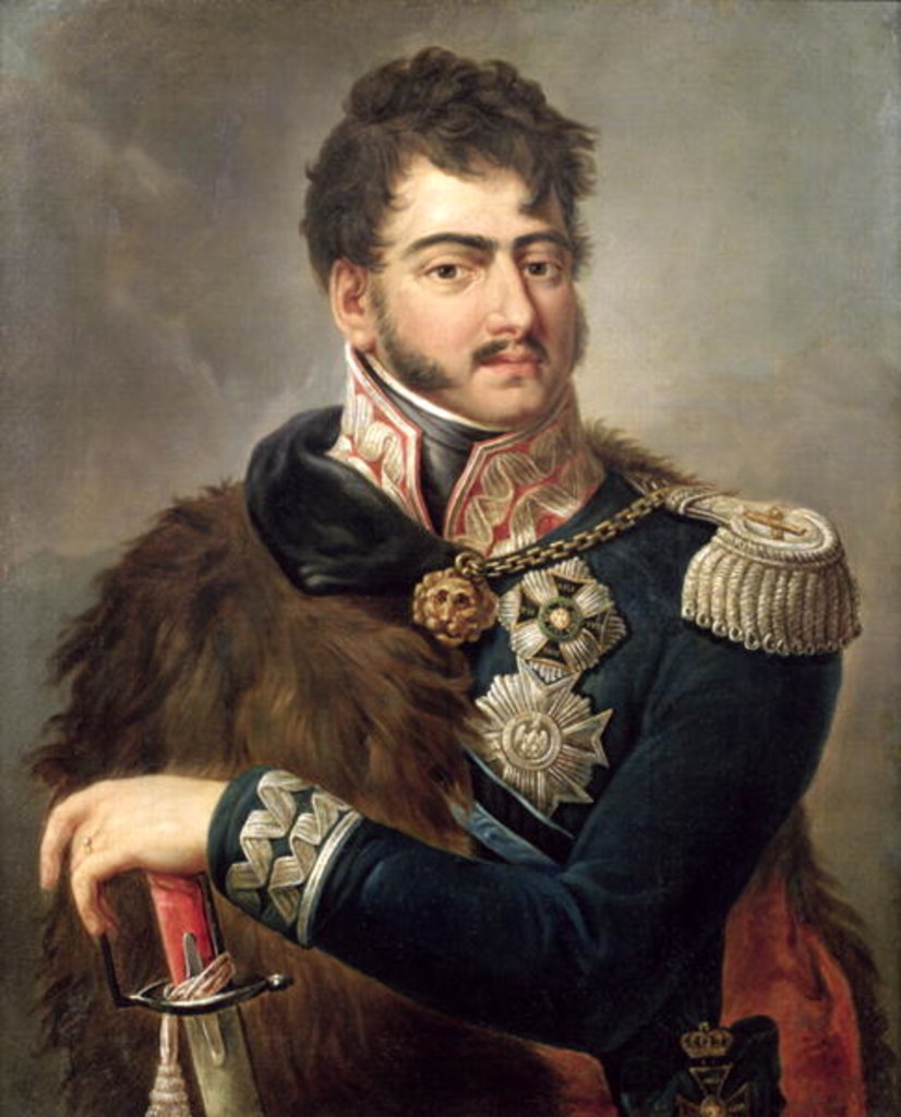 Detail of Prince Josef Poniatowski c.1810 by Antoni Brodowski