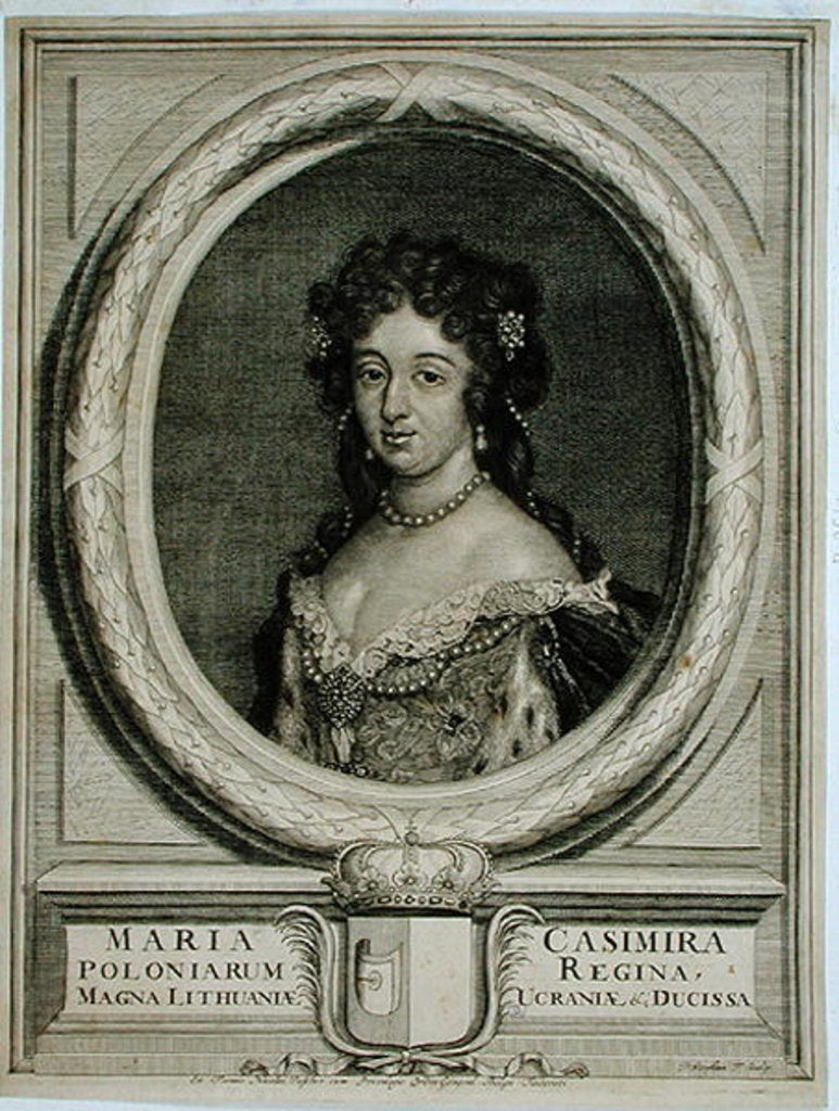 Detail of Maria Kazimiera Sobieska 1674 by Stevens Pieter (1651-1730)