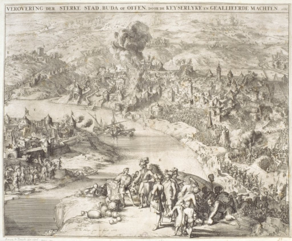 Detail of The Siege of Buda in 1541, 1686 by Romeyn de Hooghe