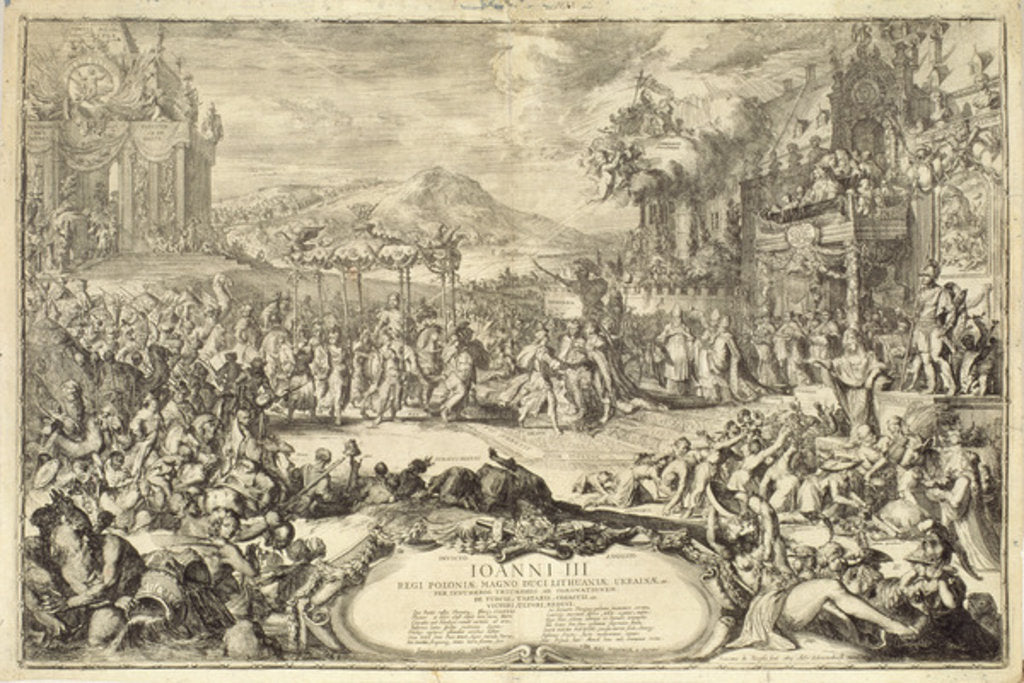 Detail of Coronation Entry of John III into Poland, 1675 by Romeyn de Hooghe