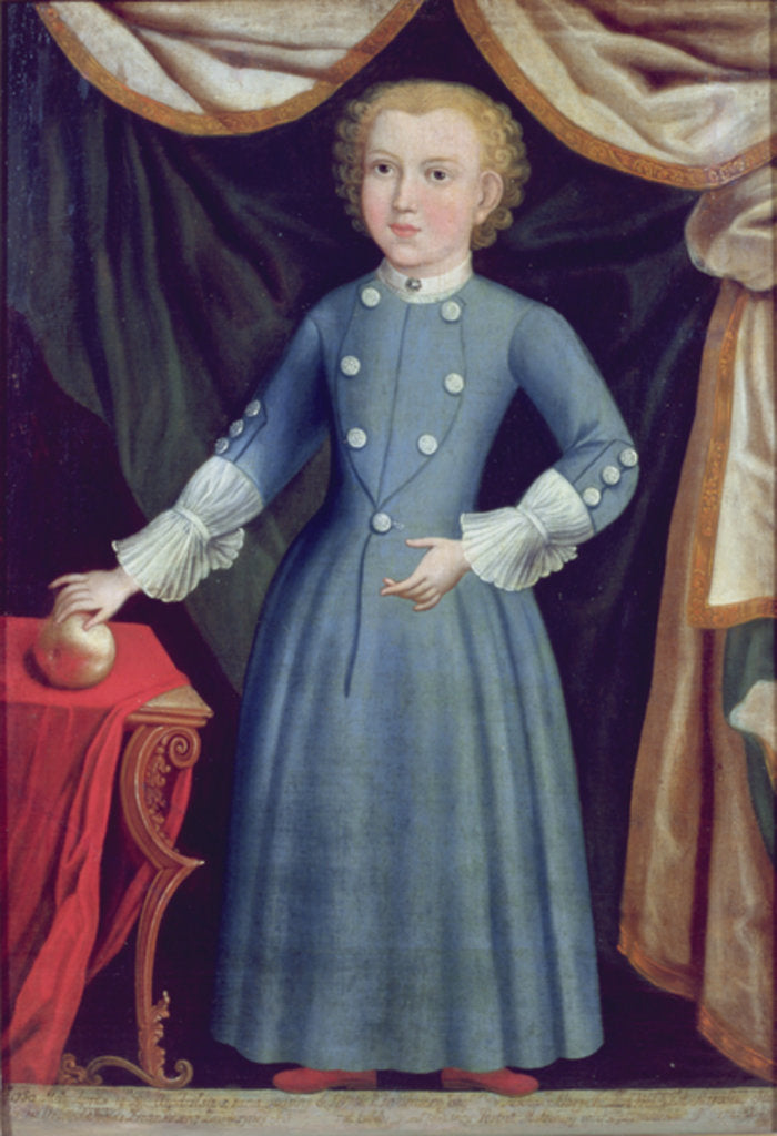 Detail of Portrait of Kizimierz Zawiszna, 1754 by Polish School