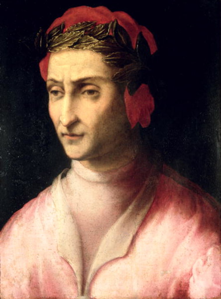 Detail of Portrait of Dante Alighieri by School Italian