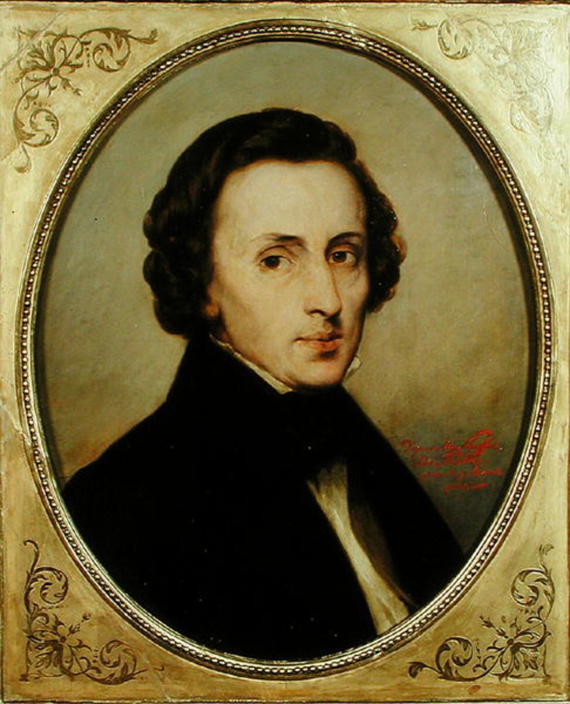Detail of Frederic Chopin by Stanislas Stattler