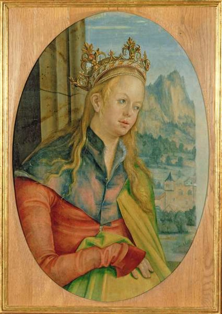 Detail of St. Catherine of Alexandria, c.1511 by Hans Suess Kulmbach