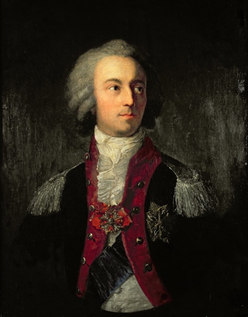 Detail of Prince Adam Kazimierz Czartoryski c.1780-85 by Giuseppe or Josef Grassi