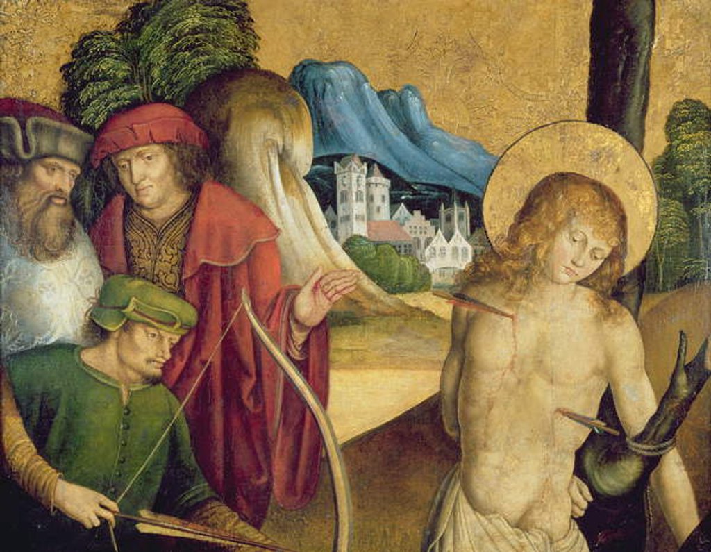 Detail of Martyrdom of St. Sebastian, c.1505-10 by Master of Sigmaringen