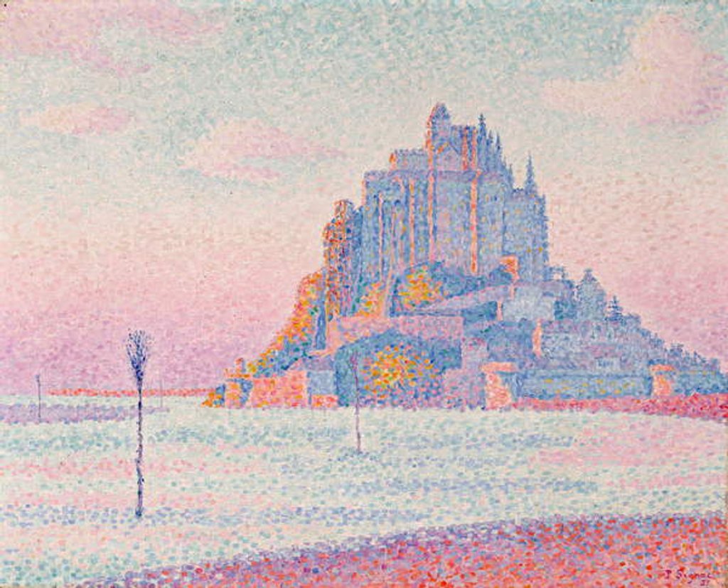 Detail of Mont Saint-Michel, Setting Sun, 1897 by Paul Signac