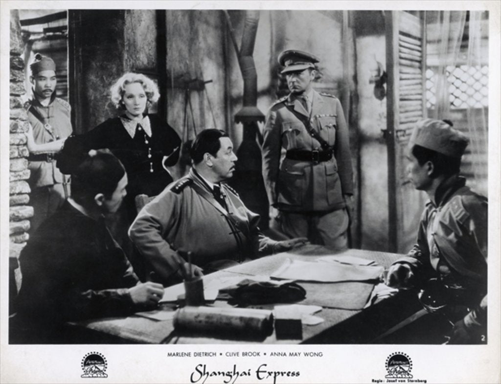 Detail of Still from the film 'Shanghai Express' with Marlene Dietrich, 1932 by German Photographer