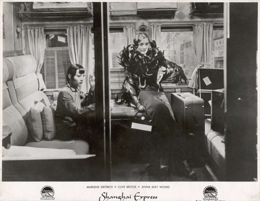 Detail of Still from the film 'Shanghai Express' with Marlene Dietrich and Anna May Wong, 1932 by German Photographer