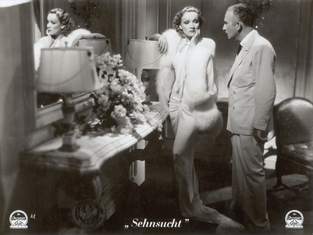Detail of Still from the film 'Desire' with Marlene Dietrich and John Halliday, 1936 by German Photographer
