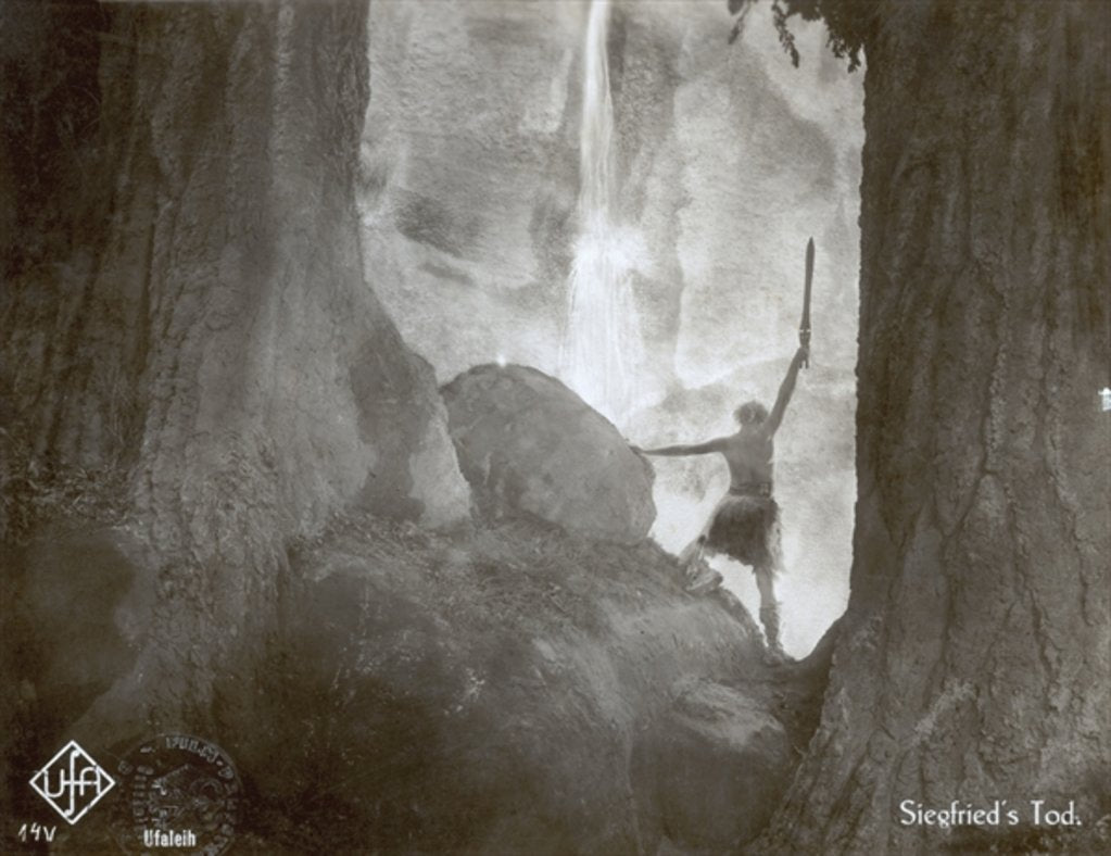 Detail of Still from the film 'Die Nibelungen: Siegfried' with Paul Richter, 1924 by German Photographer