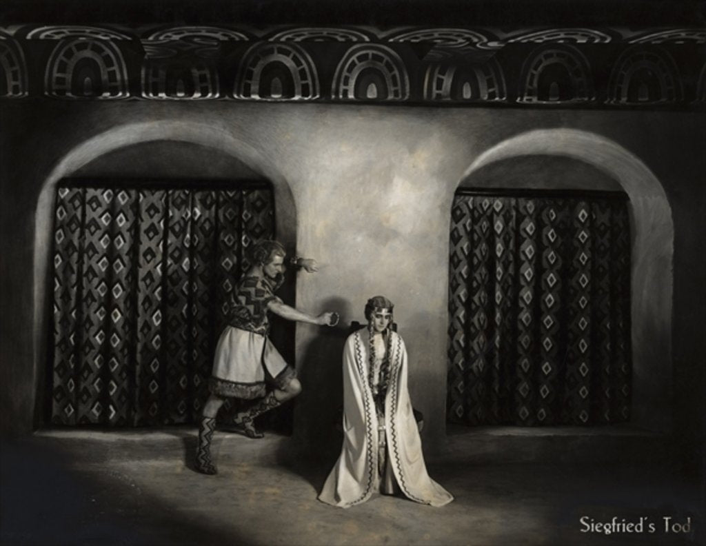 Detail of Still from the film 'Die Nibelungen: Siegfried' with Paul Richter and Margarete Schoen, 1924 by German Photographer