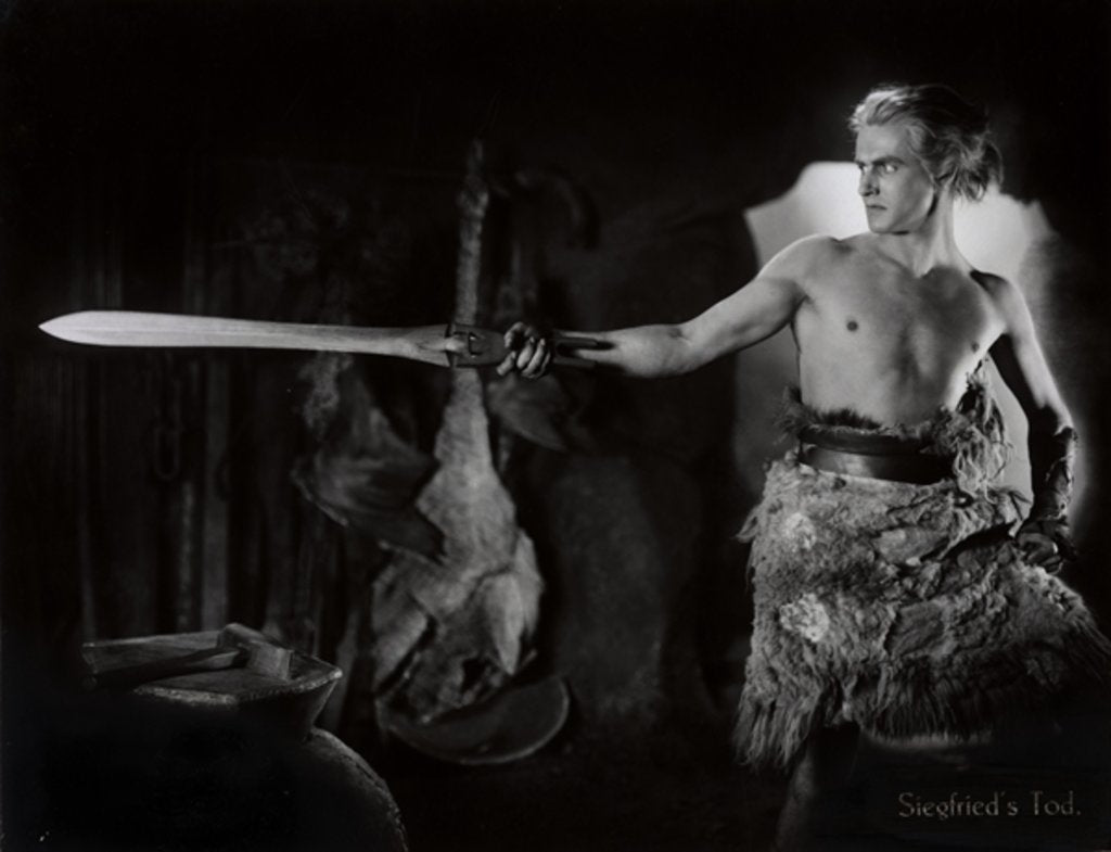 Detail of Still from the film 'Die Nibelungen: Siegfried' with Paul Richter, 1924 by German Photographer