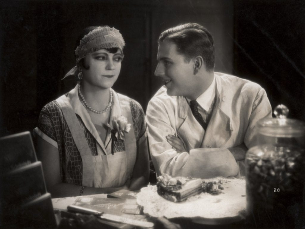 Detail of Still from the film 'Tragedy of the Street' with Asta Nielsen and Werner Pittschau, 1927 by German Photographer