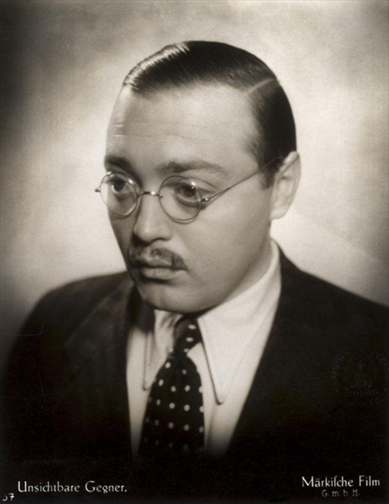 Detail of Still from the film 'Invisible Enemy' with Peter Lorre, 1933 by German Photographer