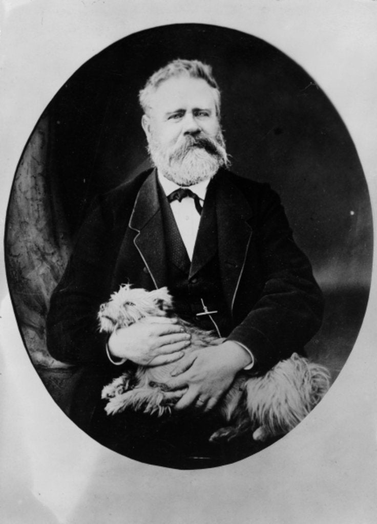 Detail of Portrait of German novelist Fritz Reuter by German Photographer