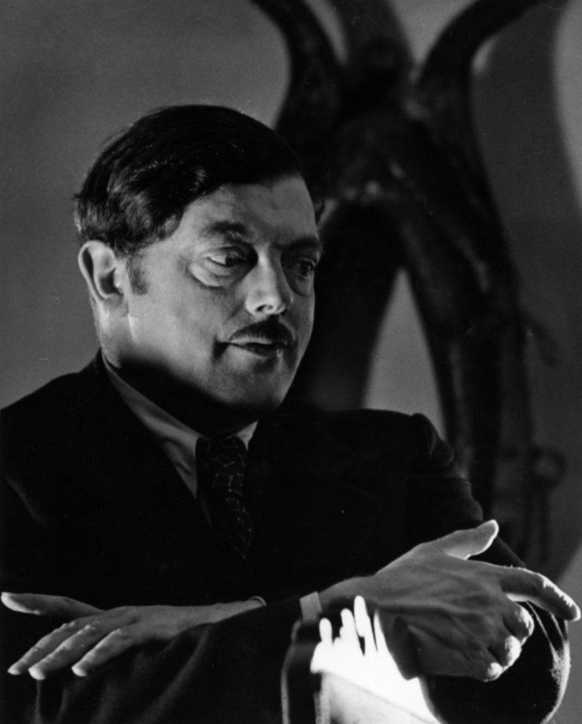 Detail of Portrait of Austrian writer Richard Billinger by German Photographer