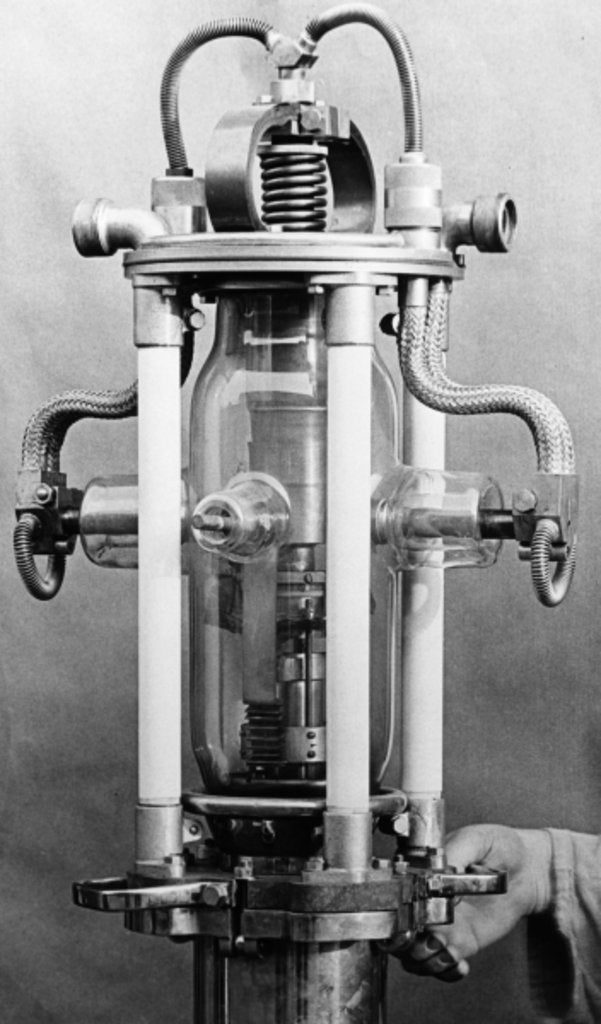 Detail of Vacuum tube for television broadcasting, c. 1933 by German Photographer
