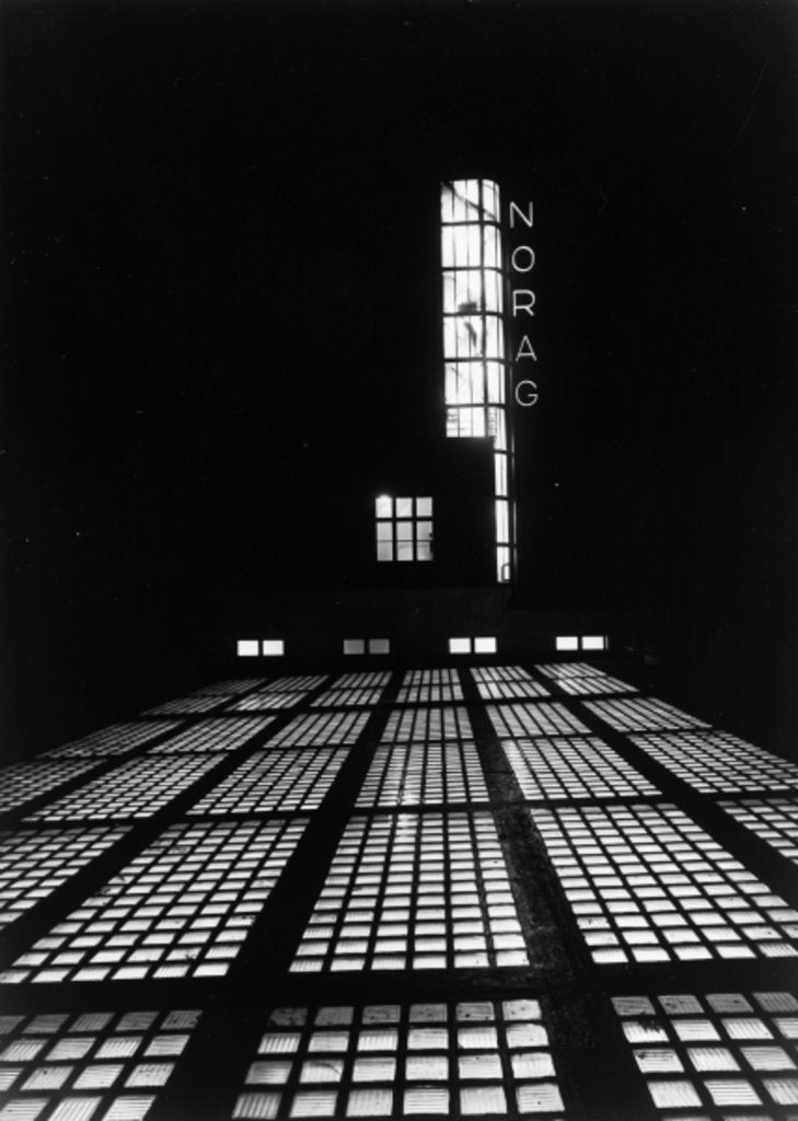 Detail of The NORAG building in Hamburg, Rothenbaumchausse 132: view over the skylight above the main hall, c.1930 by German Photographer