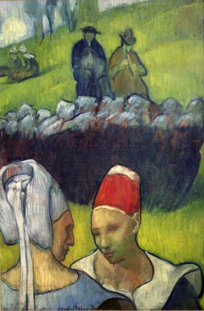 Detail of Breton Women by Emile Bernard