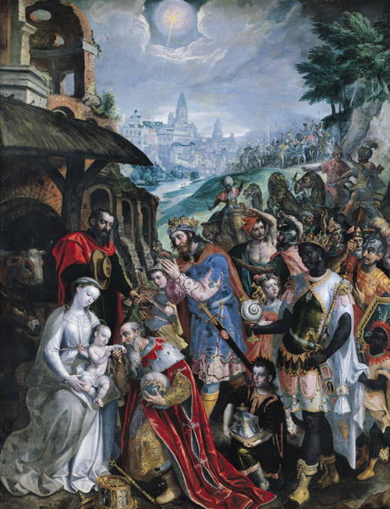Detail of The Adoration of the Magi by Maarten de Vos