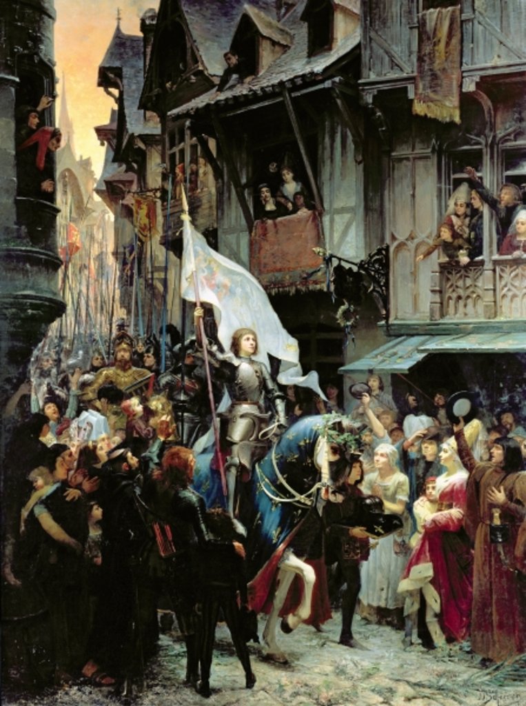 Detail of Joan of Arc enters Orléans, 1887 by Jean-Jacques Scherrer