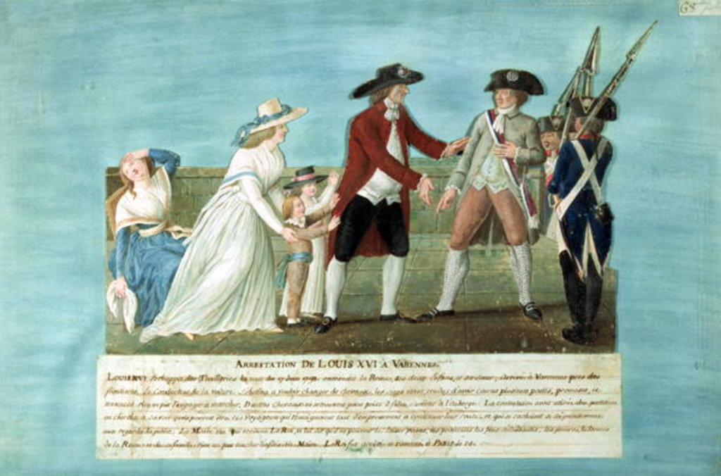 Detail of The Arrest of Louis XVI and his family at Varennes, 21 June, 1791 by Lesueur Brothers
