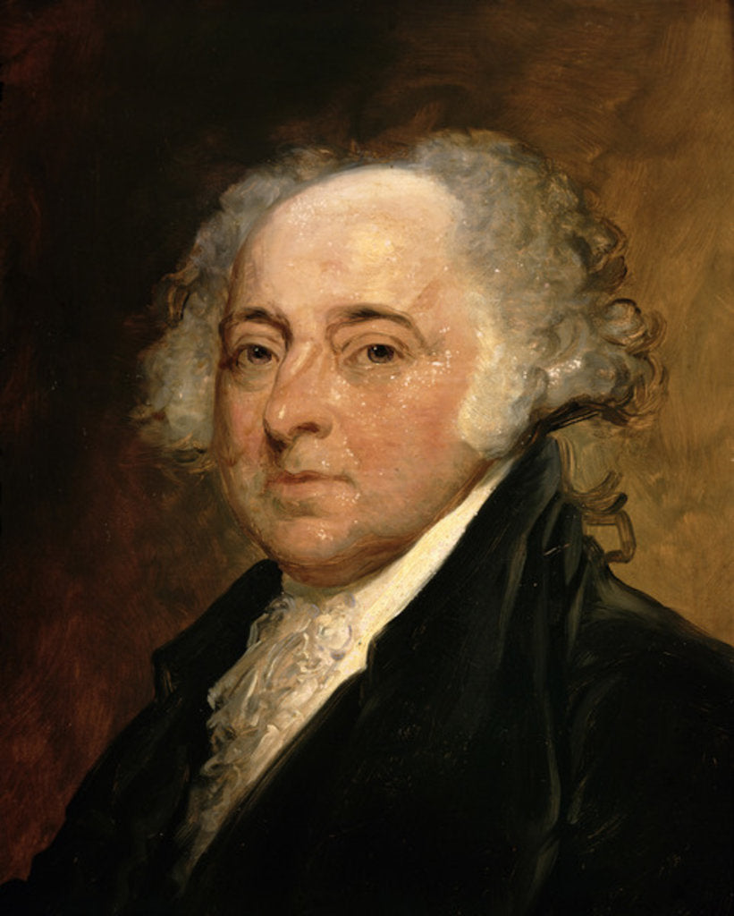 Detail of Portrait of John Adams by Gilbert Stuart