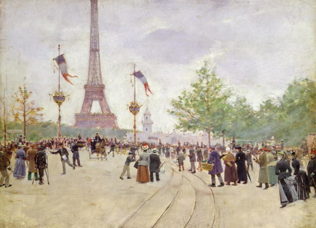 Detail of Entrance to the Exposition Universelle, 1889 by Jean Beraud