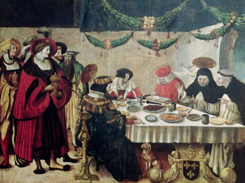 Detail of St. Thomas Aquinas and Louis IX by Niklaus Manuel