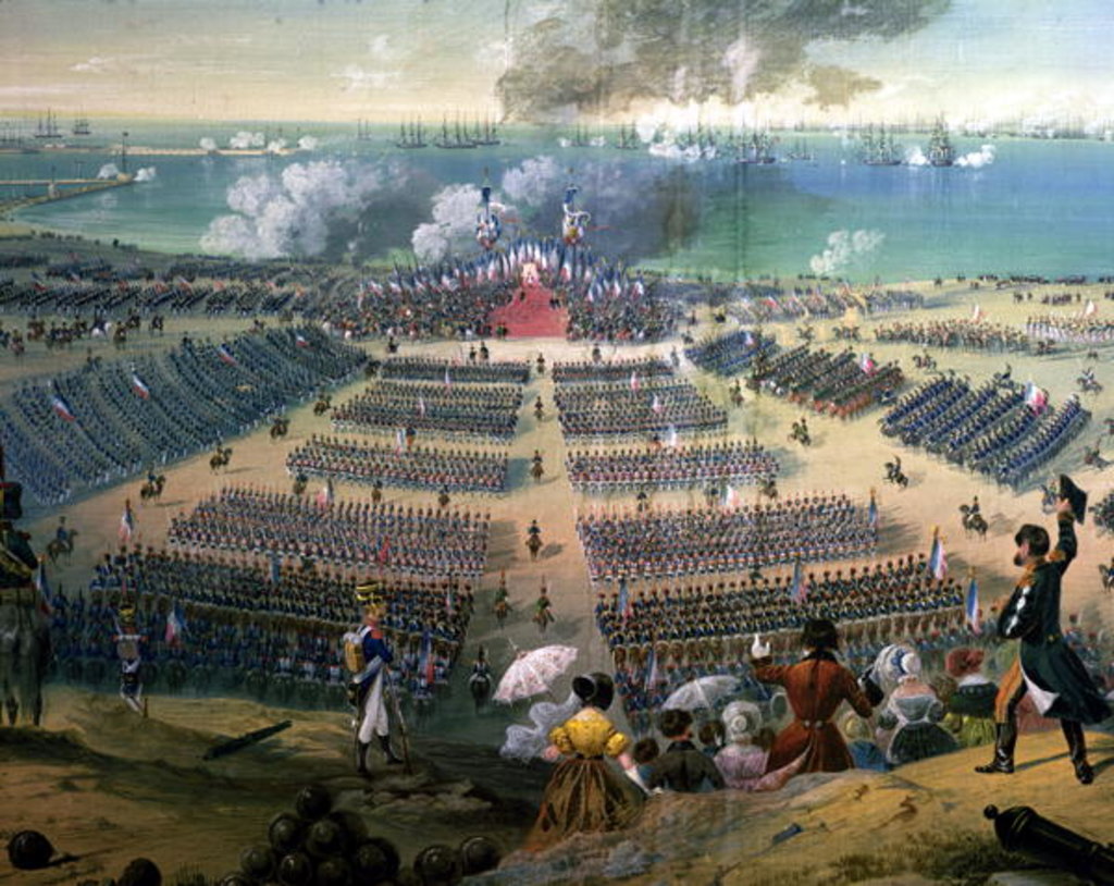 Detail of Inspecting the Troops at Boulogne, 15 August 1804 by French School