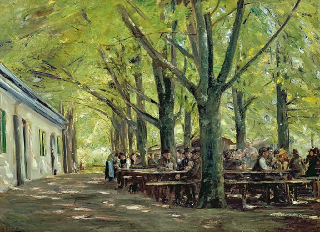 Detail of A Country Brasserie, Brannenburg, Bavaria, 1894 by Max Liebermann