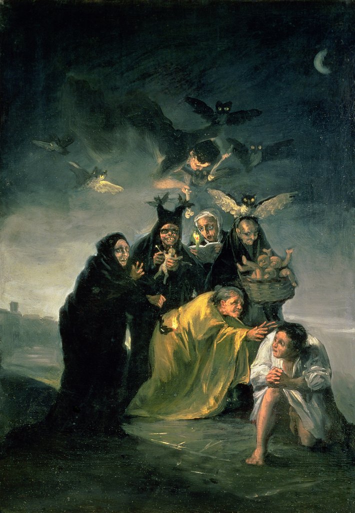 Detail of The Witches' Sabbath by Francisco Jose de Goya y Lucientes