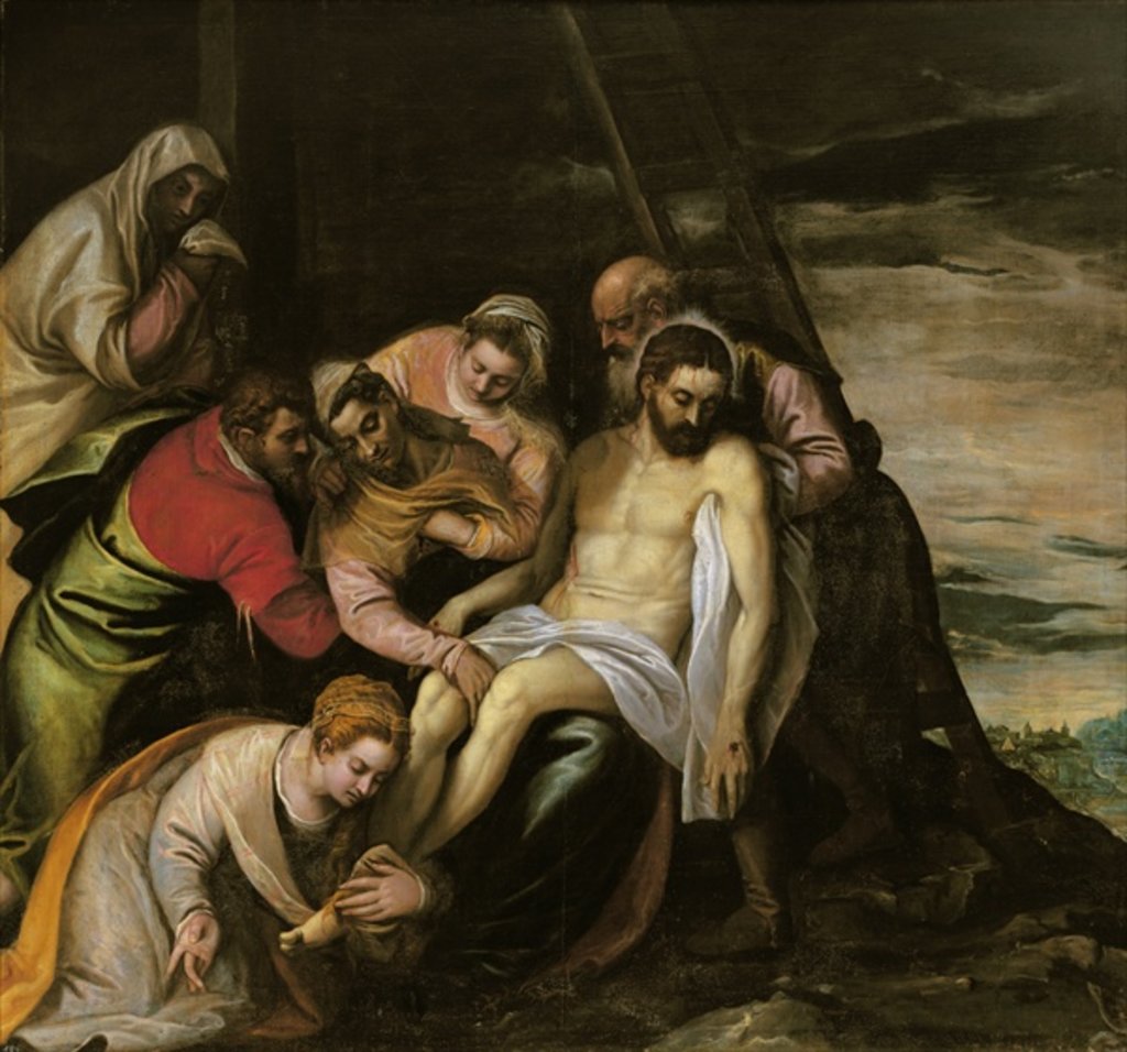 Detail of The Descent from the Cross by (1528-88) Veronese