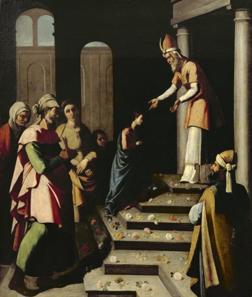 Detail of Presentation of the Virgin in the Temple by Francisco de Zurbaran