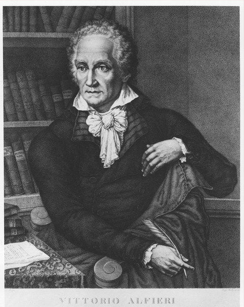 Detail of Vittorio Alfieri by Luigi Rados