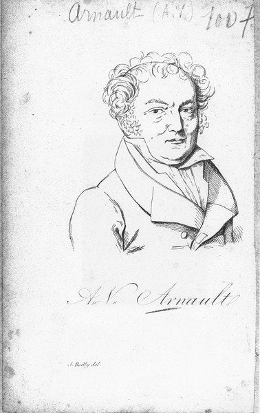 Detail of Vincent Antoine Arnault by Julien Leopold Boilly