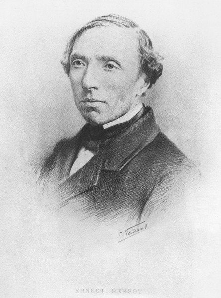 Detail of Ernest Bersot by Pierre Joseph Toussaint