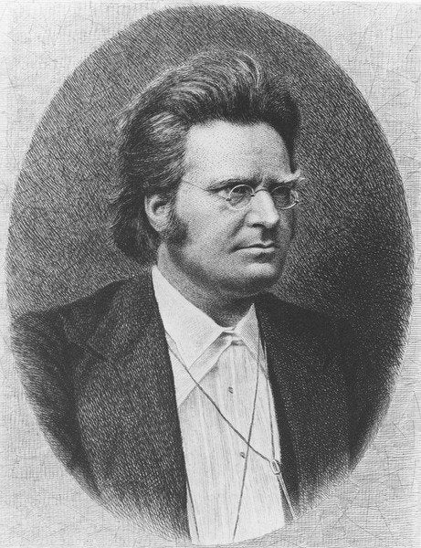 Detail of Bjornstjerne Bjornson by French School