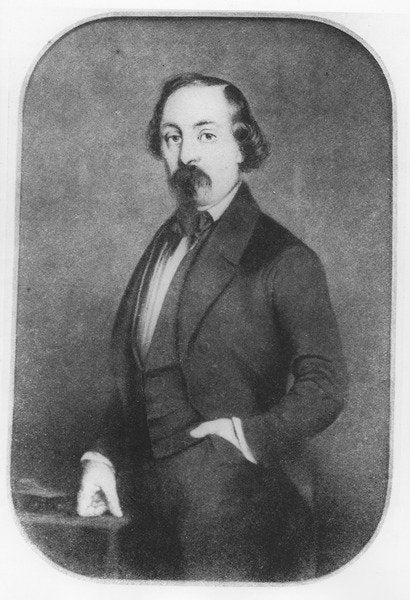 Detail of Louis Bouilhet by French School