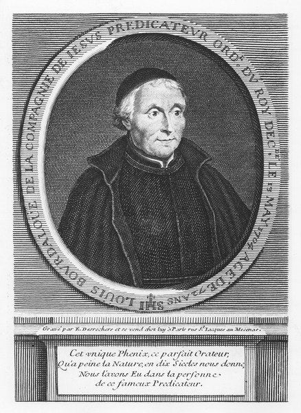 Detail of Louis Bourdaloue by Etienne Jehandier Desrochers