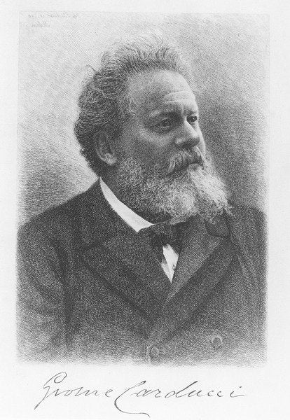 Detail of Giosuè Carducci by French School