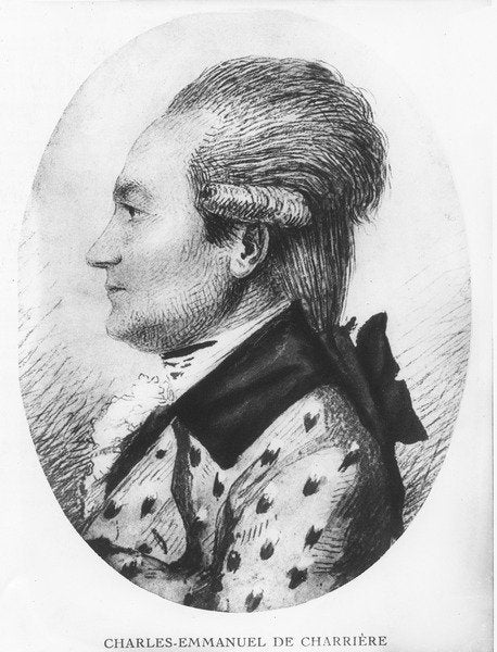 Detail of Charles-Emmanuel de Charriere by M. L. Arland