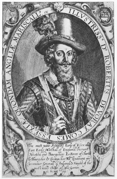 Detail of Robert Devereux, 2nd Earl of Essex by English School
