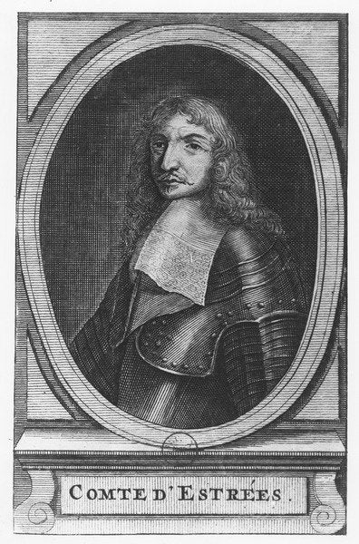 Detail of Jean, Comte d'Estrees by French School
