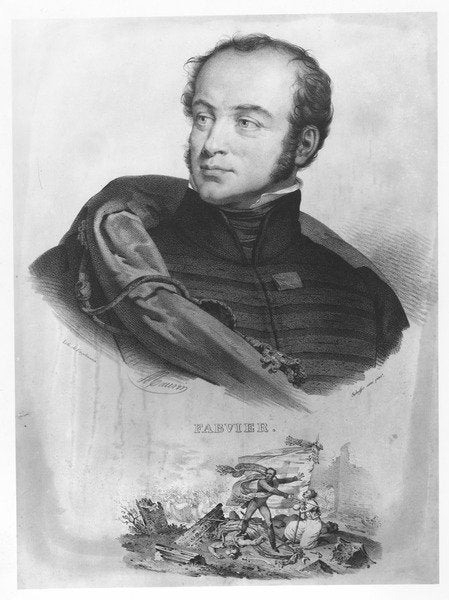 Detail of Charles Nicolas Fabvier by Antoine Maurin