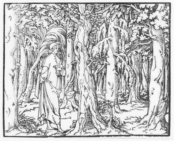 Detail of Page from 'Discours du Songe de Poliphile', by Francesco Colonna, 1546 by French School