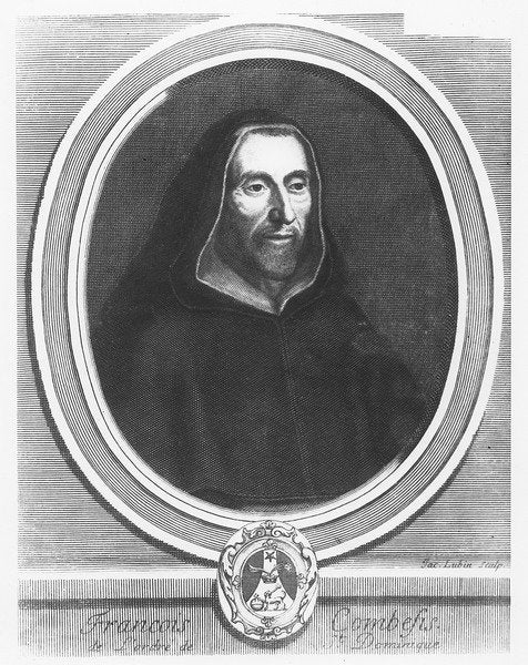 Detail of François Combefis by Jacques Lubin