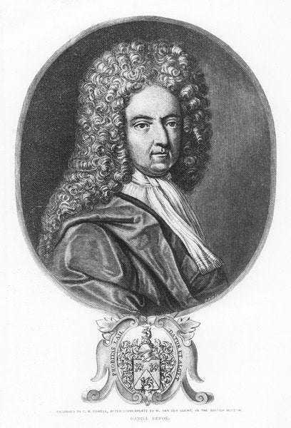 Detail of Daniel Defoe, engraved by C. A. Powell by Michael van der (after) Gucht